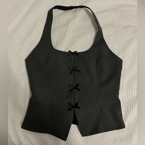Zara bow halter top